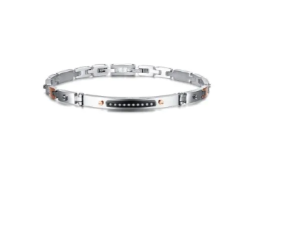 Bracciale Arkano Uomo in Acciaio Cubic Zirconia BAR06RN - BAR06RN